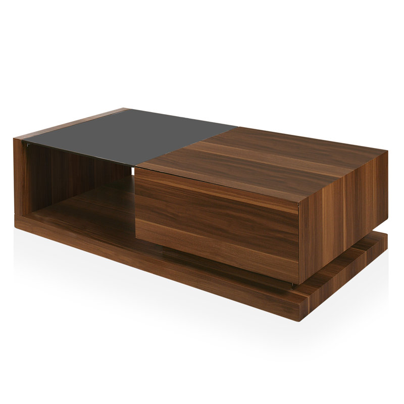 Anamarie Glass Top Coffee Table