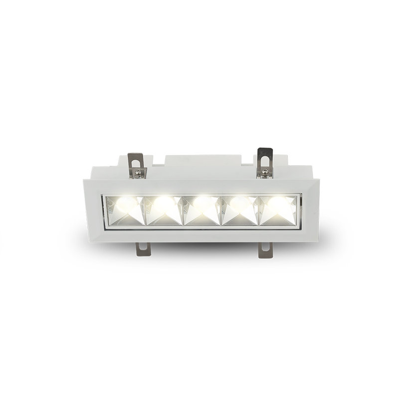 Rubik 5-Light Integrated LED ETL Certified Adjustable Recessed Downlight with Trim, Beam Angle 34