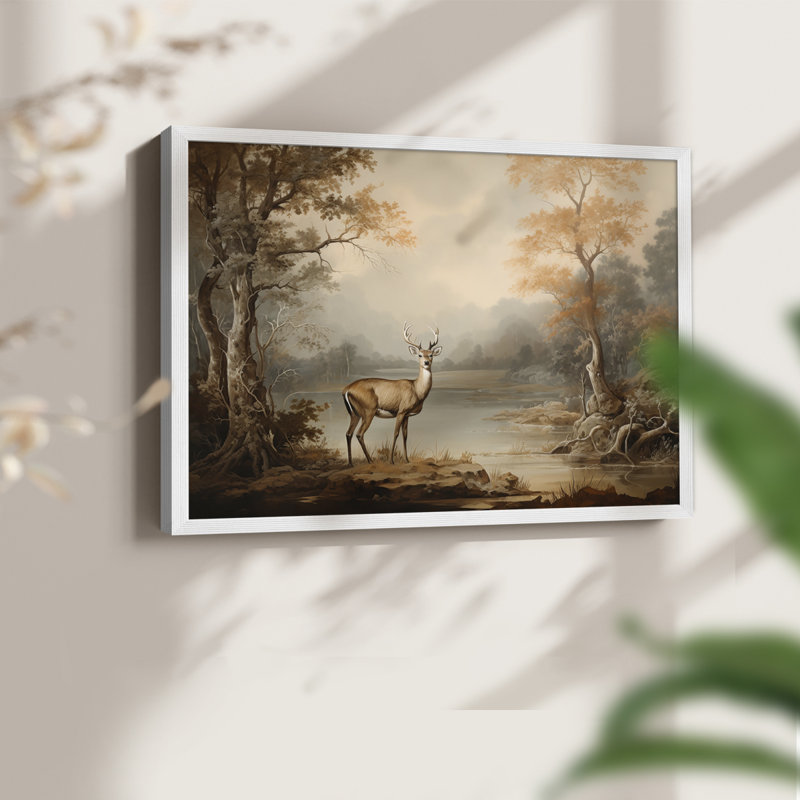 Faune, série XXIV, reproduction encadrée, H 22 po x l 28 po, Blanc