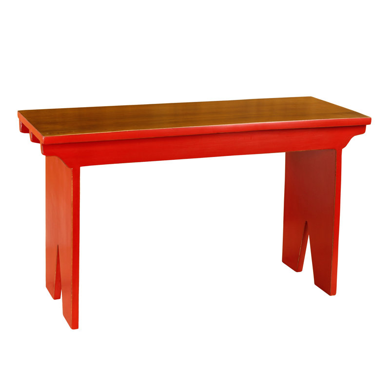 Banc en bois Nellie, Rouges