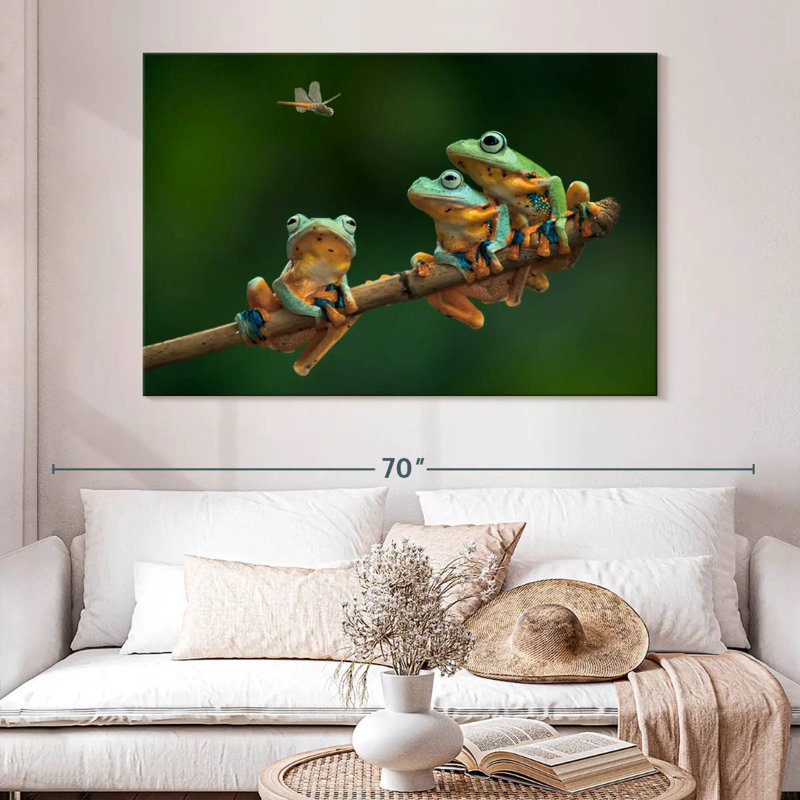 Brampt Hungry Frogs, 20" H x 30" W