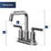 Karran 2-Handle 4-Inch Centerset Bathroom Faucet with Matching Pop-up Drain