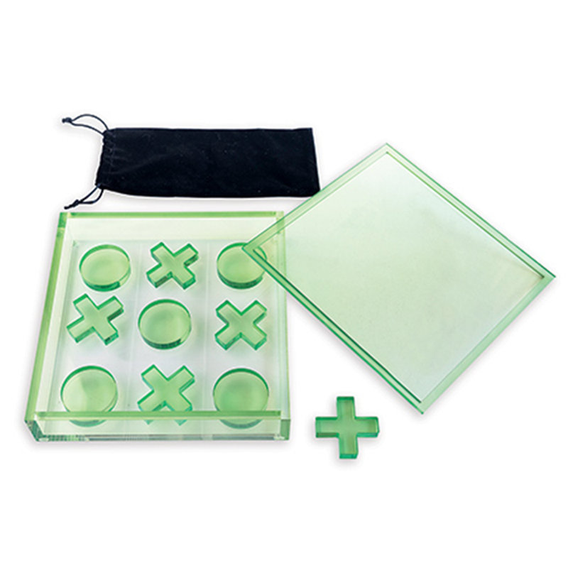 2 Player Acrylic Tic Tac Toe, Green