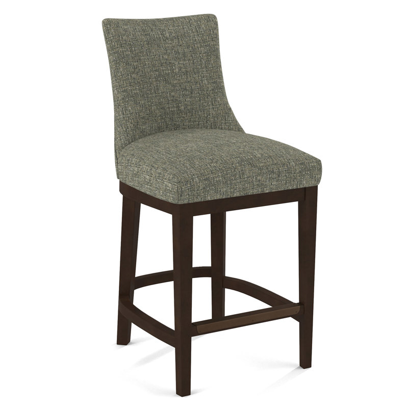 Upholstered Stool, Nutmeg, Applause Archway Grey