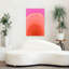 Pink Serenity Waves Abstract Bold Colorful Wall Art Print-134818002