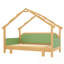 Lit simple en bois avec rails de coussin moelleux-1489004422