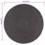 Round Solid Colour Hand Woven Area Rug-43279606