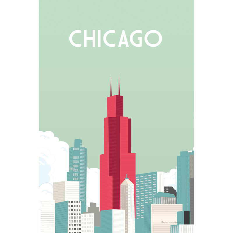 «Chicago Crop» par Omar Escalante, H 18 po x l 12 po, Oui, Cadre photo noyer