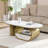 47.24" Oval Coffee Table With Storage Drawer-546104516-546104517