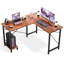 Bureau en forme de L de 49 pouces - Bureau d'ordinateur, bureau de coin, table de jeu pour PC, avec support pour unité centrale, sac latéral pour bureau à domicile, station de travail d'écriture robuste-1093793190