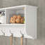 Wall-Mounted Coat Rack/Storage Shelf, 4-Hook - Standard