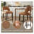 Faux Leather Upholstered Counter Height Bar Stool With Solid Wood Legs-419316818-419316820
