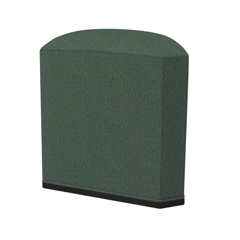 Quinn Novelty Ottoman, Elise Harbor 100% Polyester, Espresso