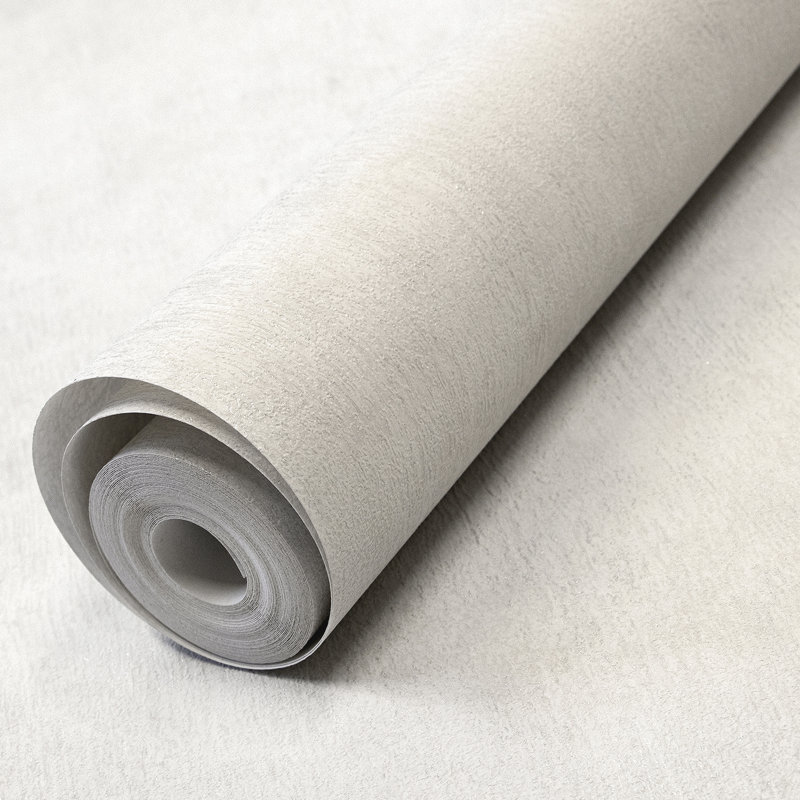 Tillison Metallic Scratched Plaster 10.05m x 53cm Textured Wallpaper Roll, Cream