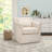 30" Wide Modern Soft Upholstered Swivel Arm Accent Chair With Lumbar Pillow-950978885