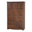 Armoire-penderie à trois portes 100 % bois massif avec serrure Primm Grand-36508231
