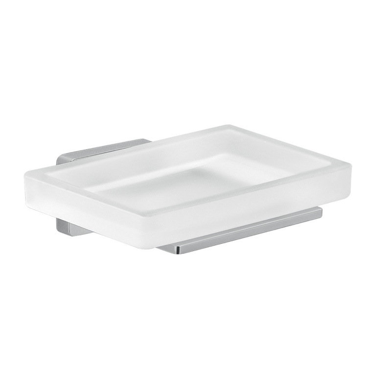 Porte-savon avec plateau de montage Linntown, Chrome