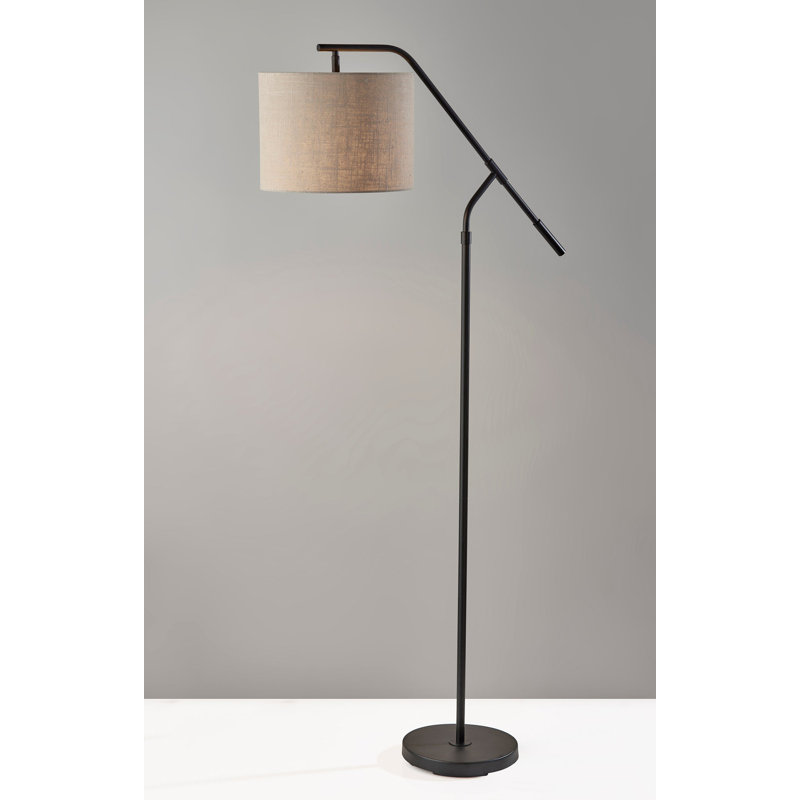 Lampe sur pied arquée 60 po Carleton, Noir