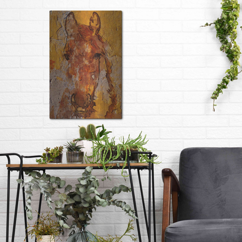«Cheval jaune» par Irena Orlov, H 16 po x l 12 po