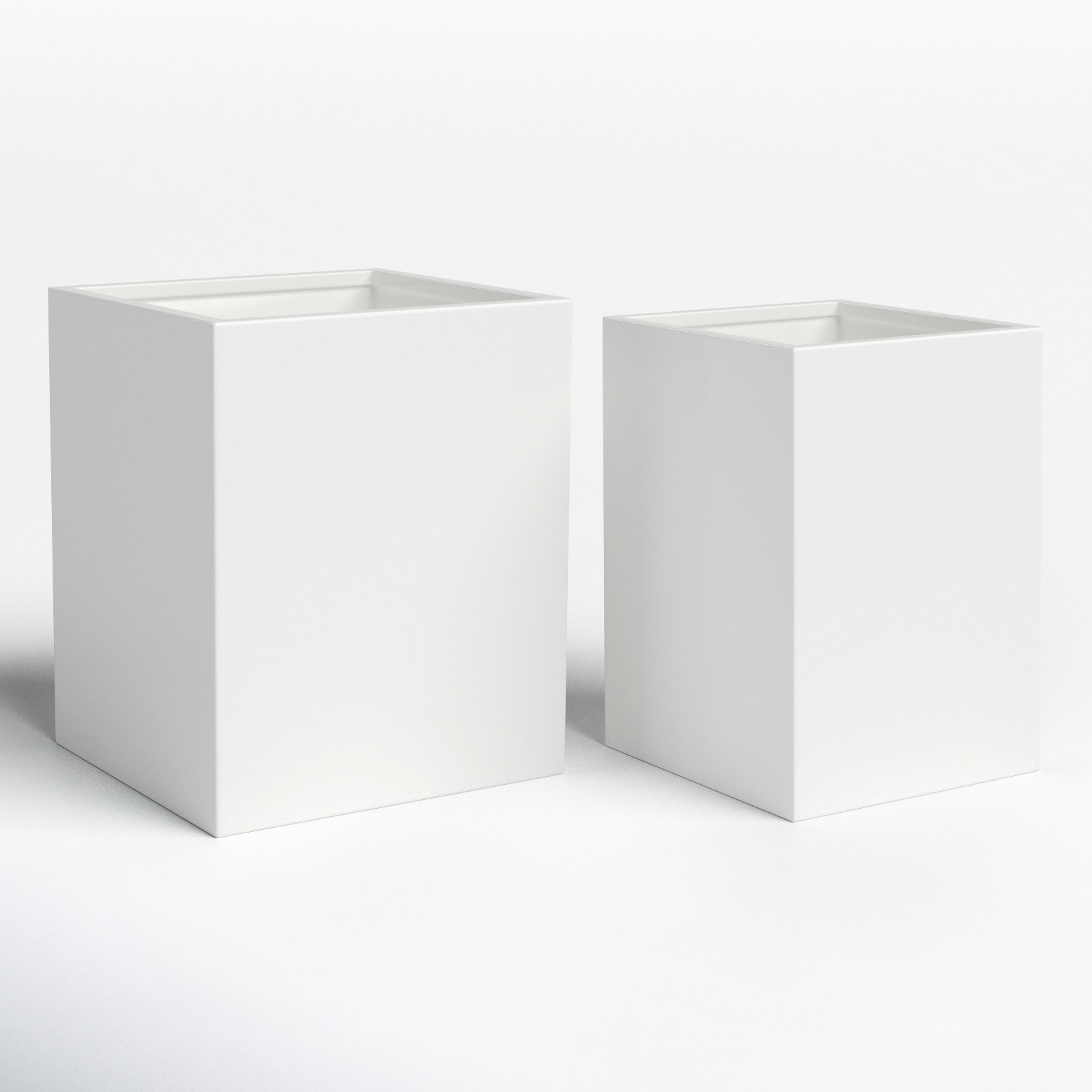 Etha 6" Planter Box, White