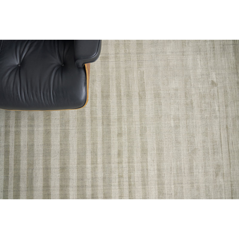 Robin Striped Area Rug in Taupe, Rectangle 6' x 9'