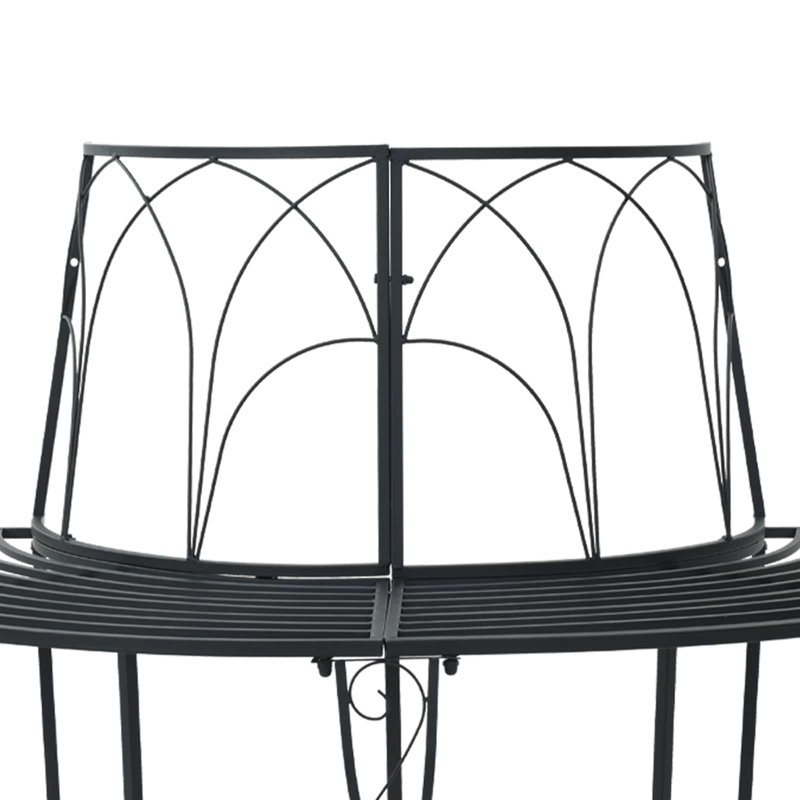 Outdoor Bench, Black