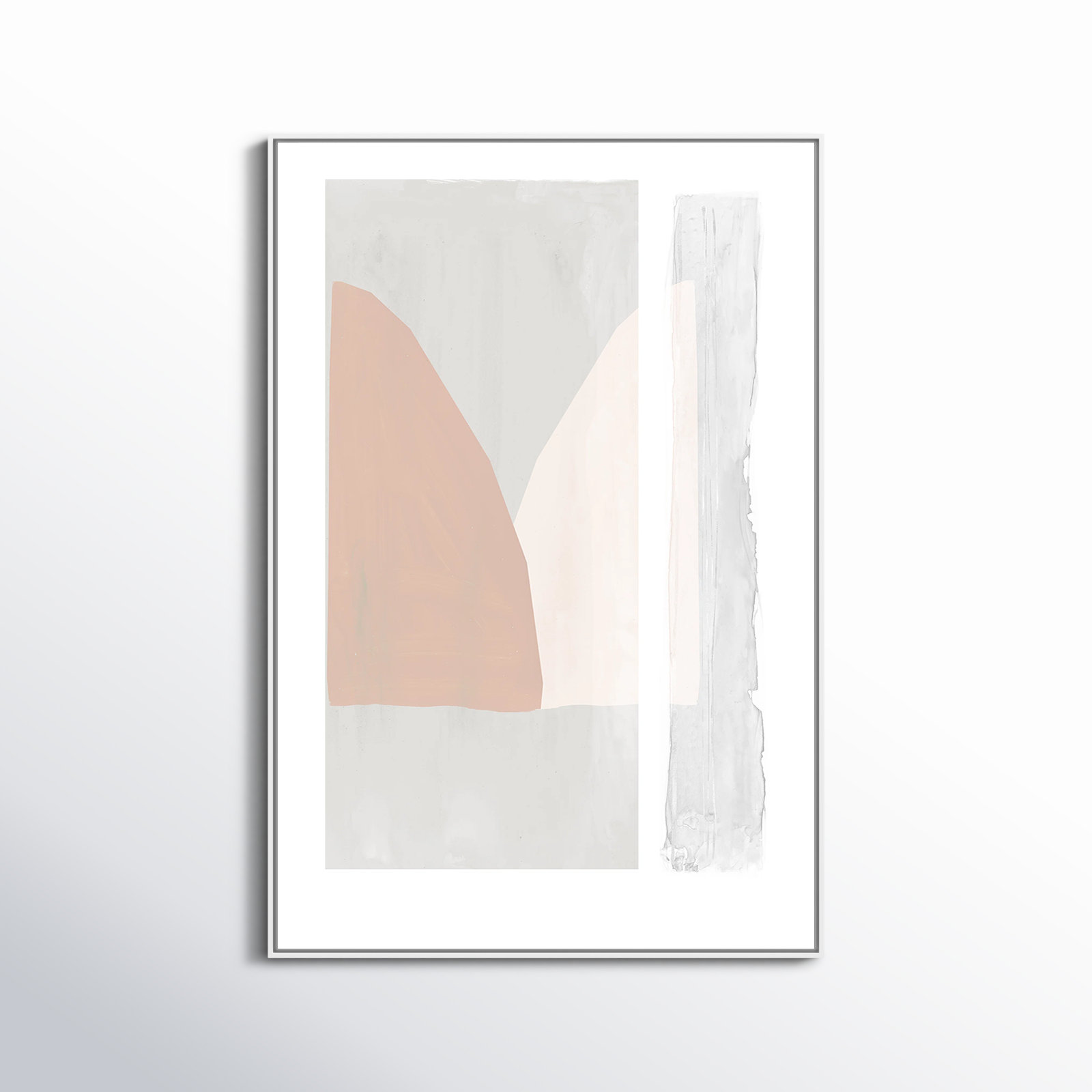 Soft and Light - Painting Print, White Framed Canvas, 61.5" H x 41.5" W x 2" D