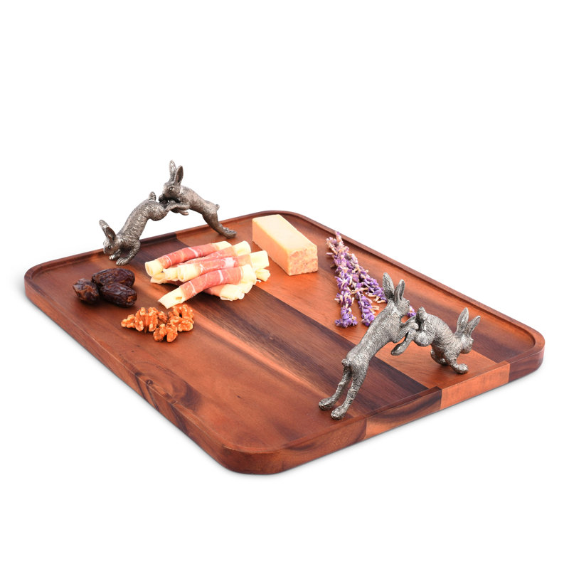 Garden Friends Solid Wood Decorative Tray