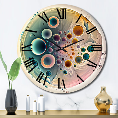 Horloge murale douce Cymatics Mandala III