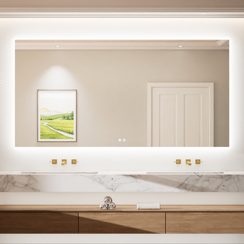 Armadale Backlit LED Anti-Fog Bathroom Mirror, 36" x 72"