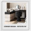 Coiffeuse 90,55 "avec miroir italien
