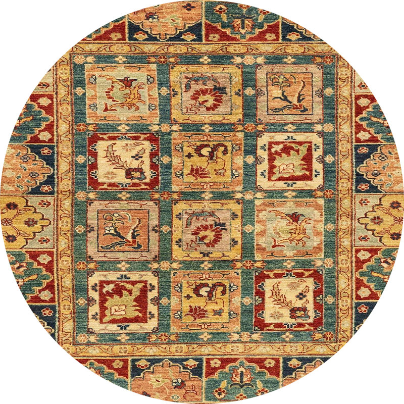 Oriental Indoor Rug, Round 5'