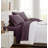 Southshore Fine Linens Vilano Extra Deep Pocket Pleated Sheet Set, Double-Brushed Microfiber 21-Inch Deep Pocket Sheets with Pleated Hem, 2 Pillowcases, King, Purple-2016060808-2016060805