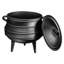 Living And Home Cast Iron Stock Pot-123282935