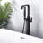 Floor Mounted Freestanding Tub Filler with Diverter and Handshower-101958124