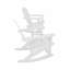 Chaise Adirondack à bascule en plastique avec table Laguna-985718977