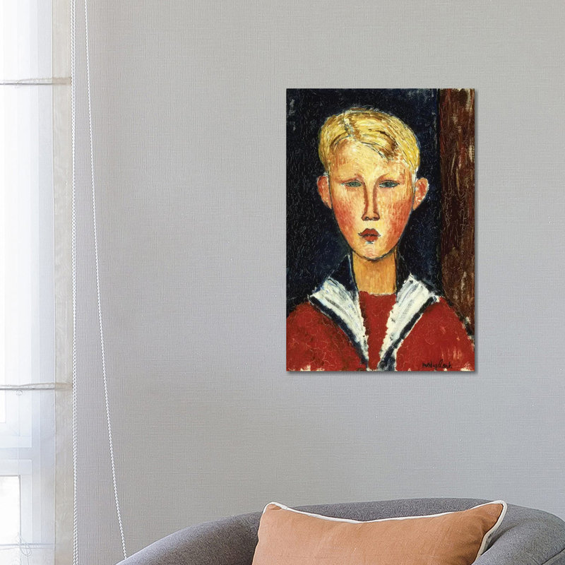 The Blue-Eyed Boy, 1916 by Amedeo Modigliani - Wrapped Canvas Painting