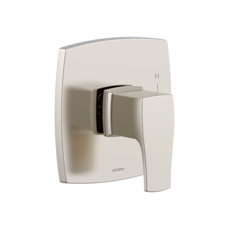 Baignoire et douche Tribune avec valve brute, Nickel brossé