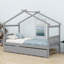 Lit en bois avec lit gigogne-867100475