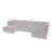 135" U-Shaped Modular Sectional Sofa With Chaise And Movable Ottoman-1179744057