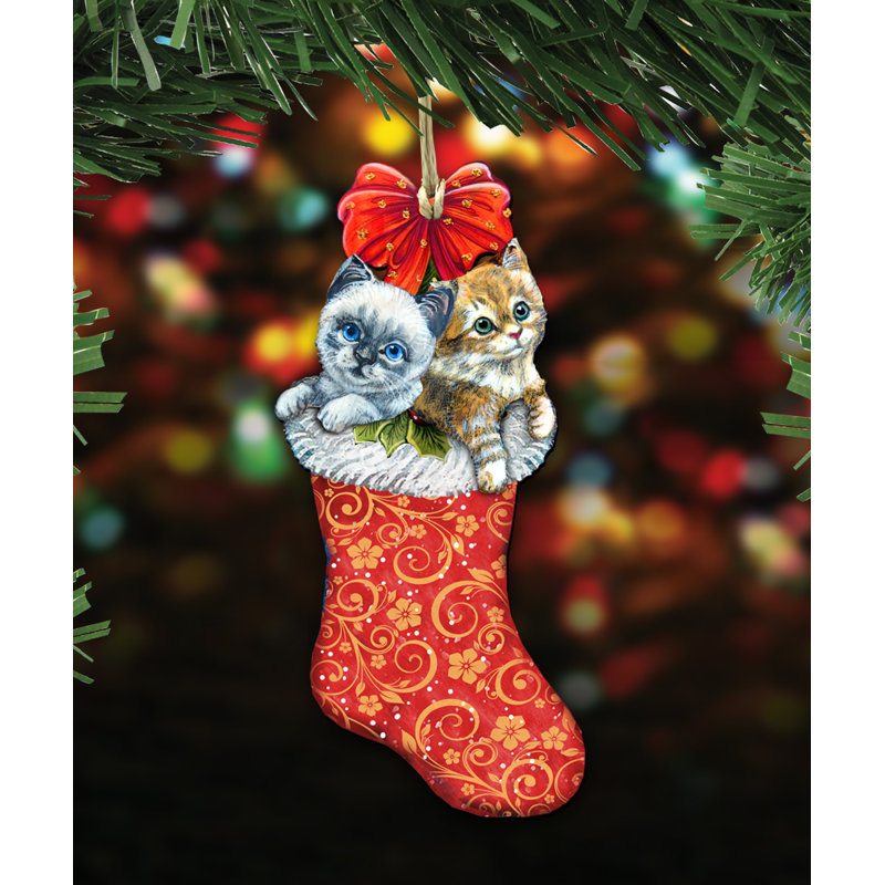 Chaussette de noël kitty chats