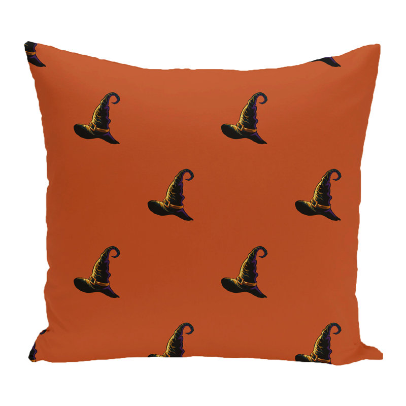 Indoor/Outdoor Reversible Throw Pillow, Orange