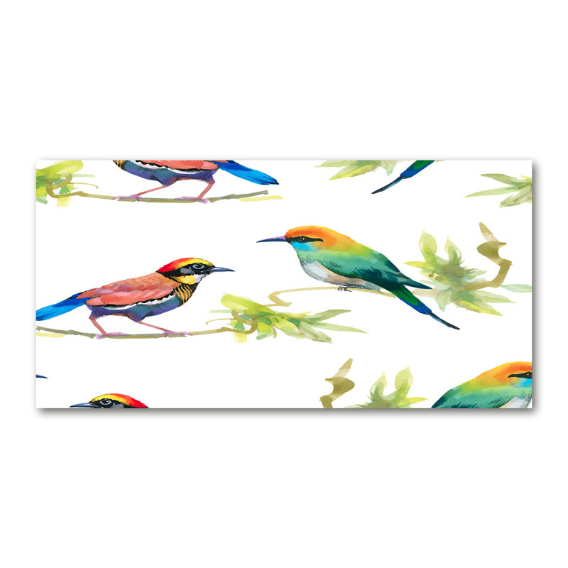 Exotic Birds - Wrapped Canvas Print