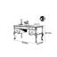 Bureau sculpté de style américain