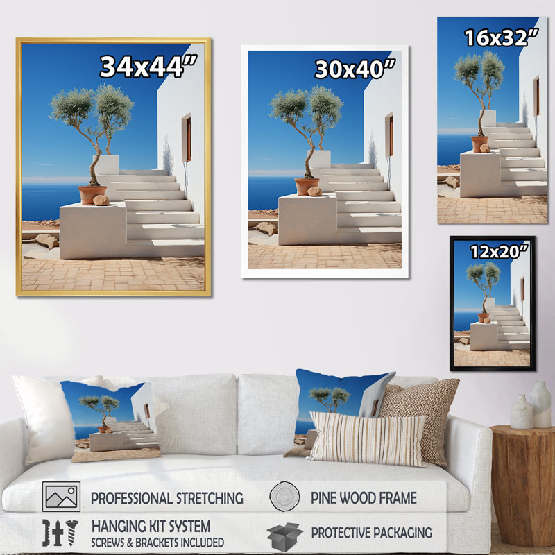 Coastal Dream White House Retreat I, Cadre flottant noir, H 32 po x l 24 po x P 1 po