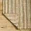 Tapis rayé en fibres naturelles brun clair / blanc Berthalee-86775909