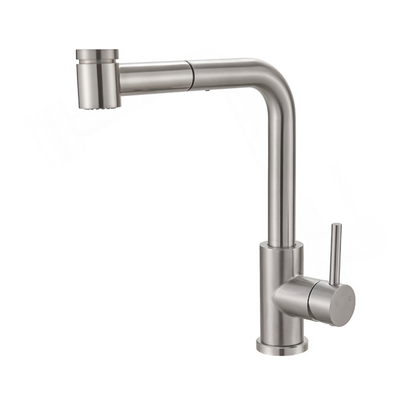 Sink Faucet, Black Kitchen Faucets With Pull Out Sprayer, Bathroom Sink Faucets Mini Bar Prep Faucet, Brushed Nickel