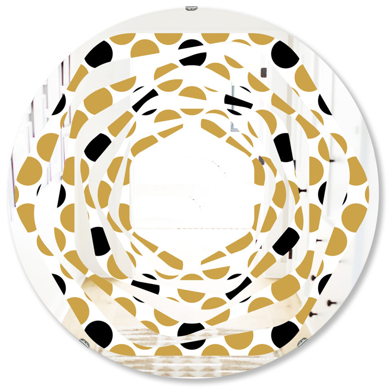 Miroir mural whirl tulipes modern, H 31,5 po x l po
