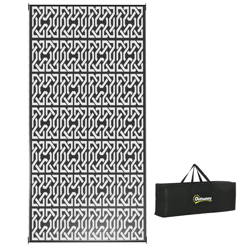 Reversible Outdoor Rug, Runner 9' x 18'