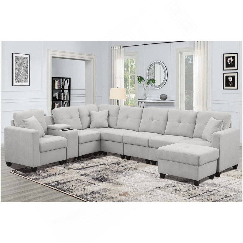 Sectional Sofa, LIGHTGREY, Light Gray
